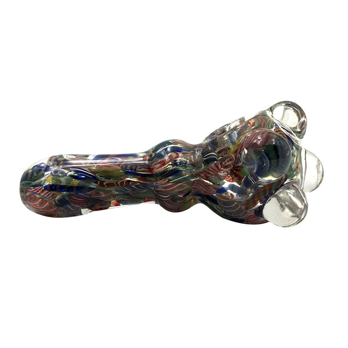 Colorful Water Blunt Bubbler Hand Glass Smoking Pipes 488#