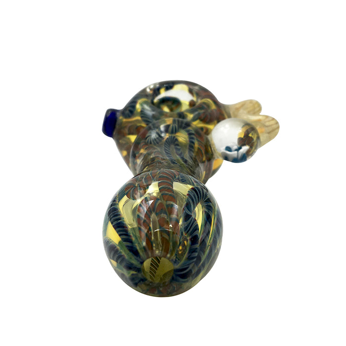 Glass Spoon Pipe Smoking Tobacco Hand Pipe 493#