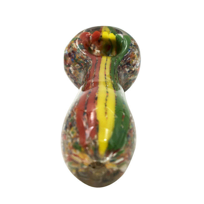 Super Thick Glass Marble Hand Pipe 498#