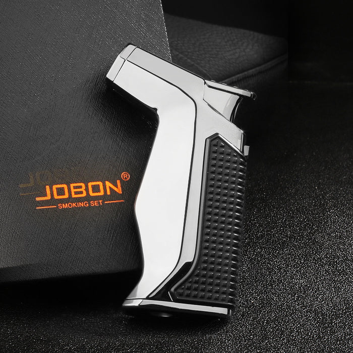 Jobon Single Side Triple-Jet Torch Lighter With Puncher