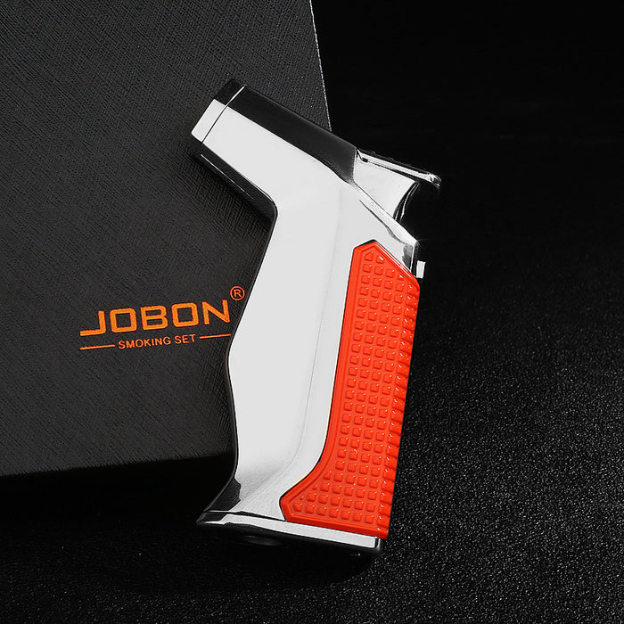 Jobon Single Side Triple-Jet Torch Lighter With Puncher