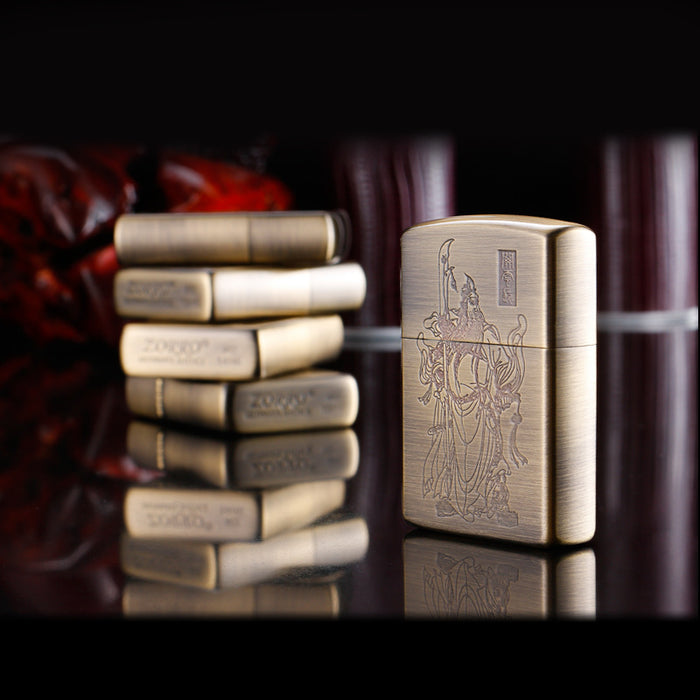 Kerosene Windproof Pure Copper Grinding Wheel Lighter