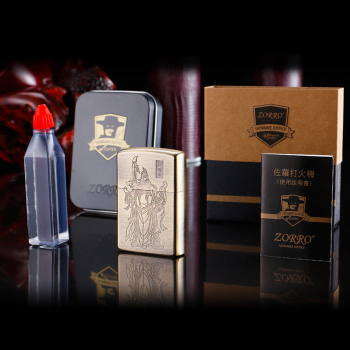 Kerosene Windproof Pure Copper Grinding Wheel Lighter