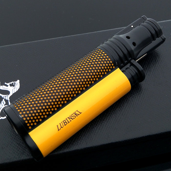 LUBINSKI Windproof Pocket Sized Lighter | Black-Yellow