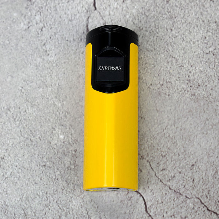 LUBINSKI Yellow Windproof Cigar Jet Torch Lighter