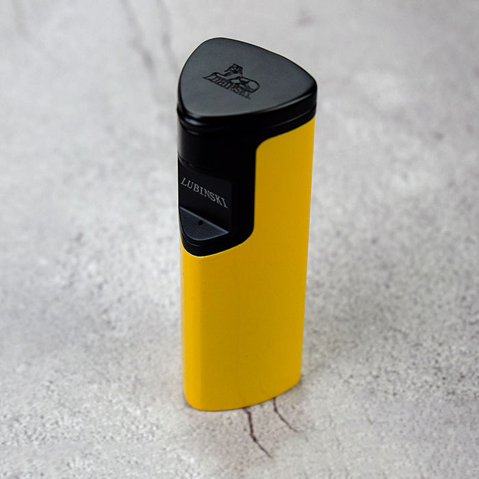 LUBINSKI Yellow Windproof Cigar Jet Torch Lighter
