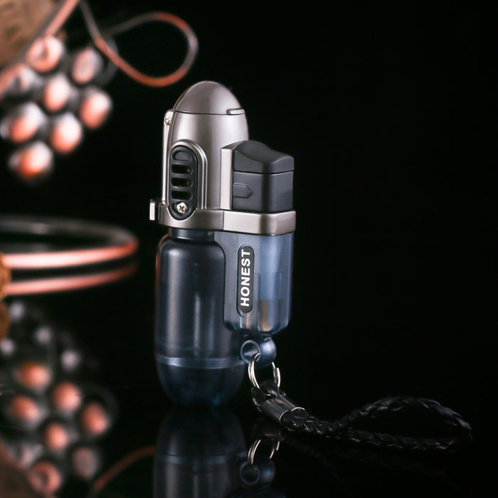 Mini Small Straight Punch Transparent Lighter