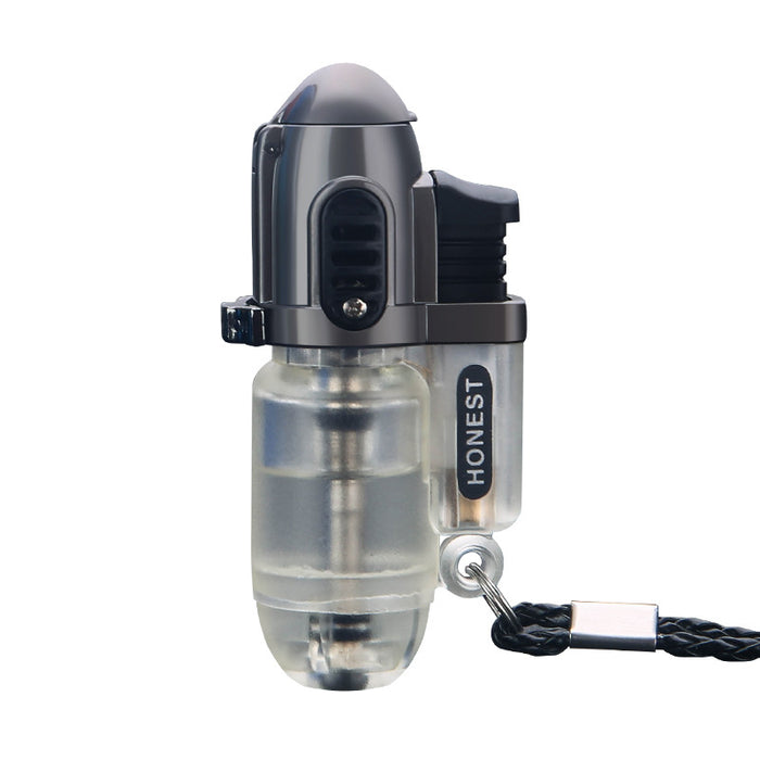 Mini Small Straight Punch Transparent Lighter