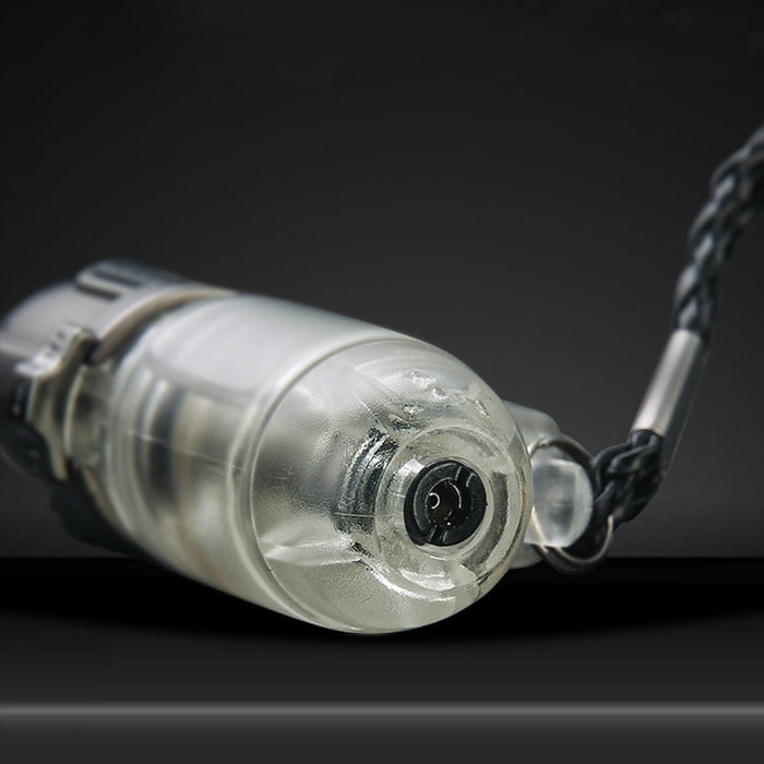 Mini Small Straight Punch Transparent Lighter