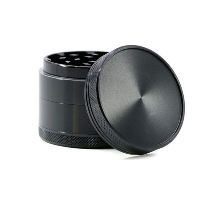 New Concave Design 55MM Four-Layer Black Color Herb Grinder