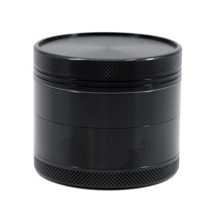 New Concave Design 55MM Four-Layer Black Color Herb Grinder