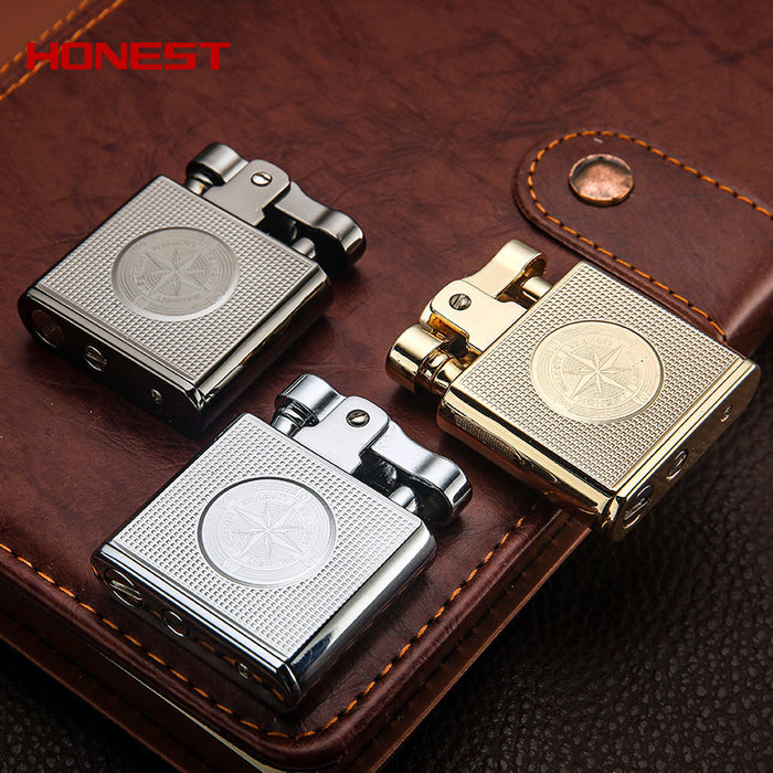 Personality Flint Grinding Wheel Metal Lighter