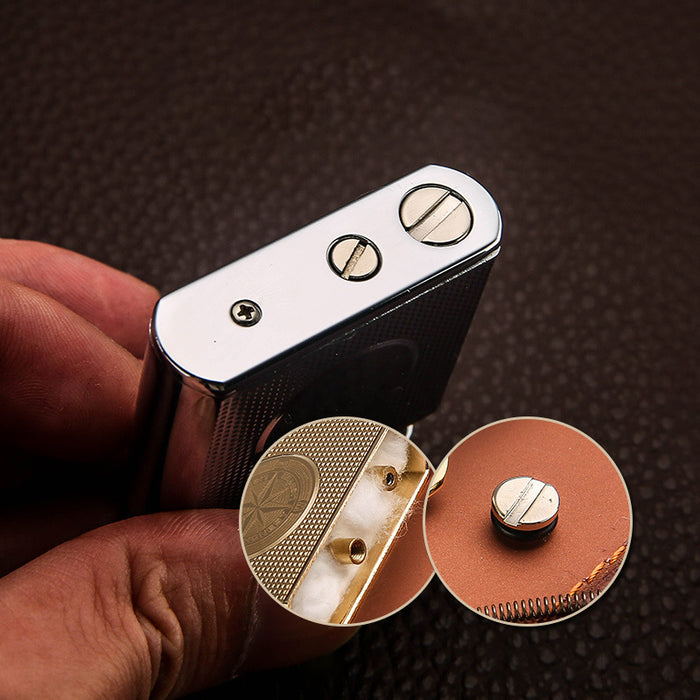 Personality Flint Grinding Wheel Metal Lighter