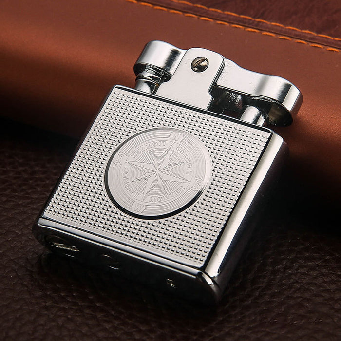 Personality Flint Grinding Wheel Metal Lighter