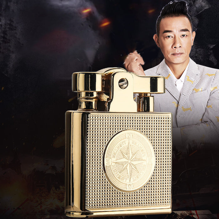 Personality Flint Grinding Wheel Metal Lighter