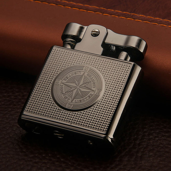 Personality Flint Grinding Wheel Metal Lighter