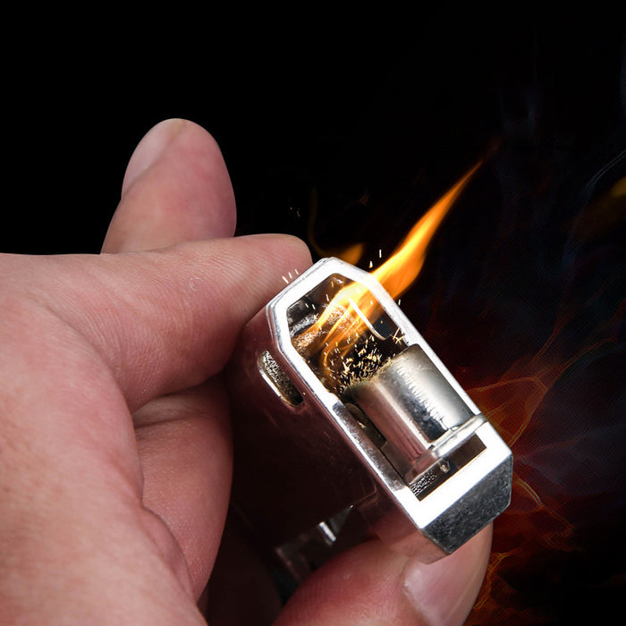 Pure Copper Handmade Grinding Wheel Kerosene Lighter