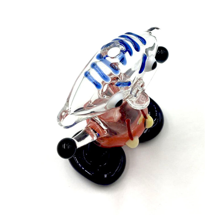 Aliens Super Feet Single Hand Pipe Theme Glass Pipe 120#