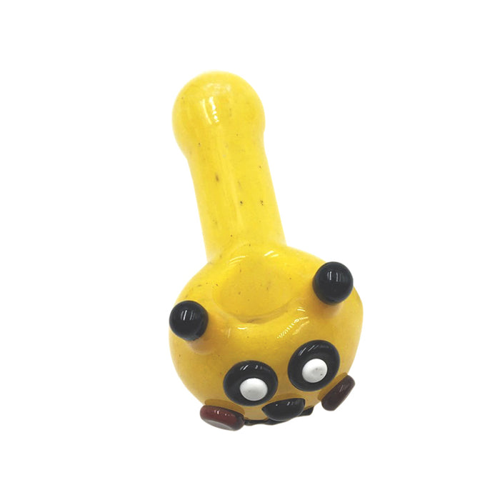 Yellow Pokemon Pika Pikachu Glass Spoon Pipe 122#