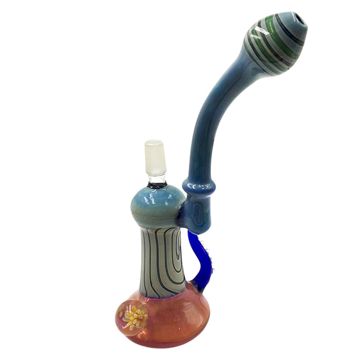 Fancy Frit Spoon Bubbler Pipe for Smoker Use with Many Colors 170#