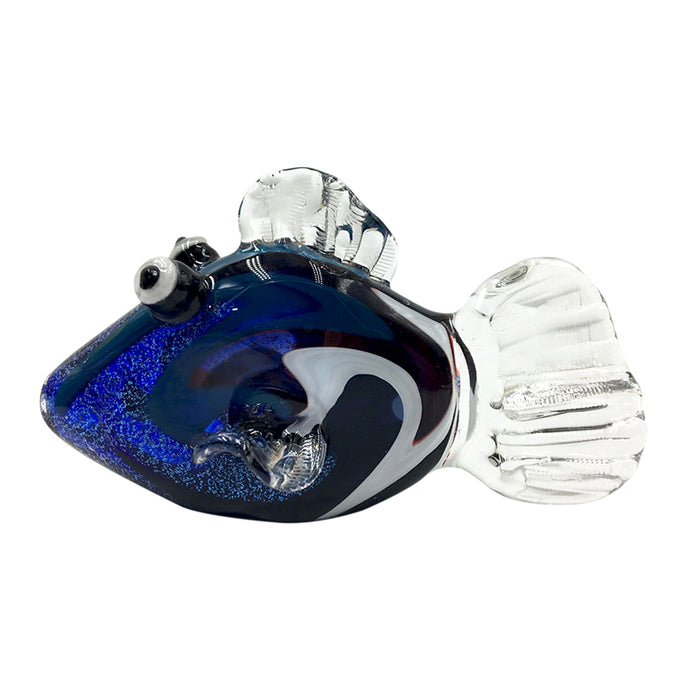 Regal Blue Tang Tropical Fish Design "Finding Nemo" Dolly Glass Hand Pipe 144#