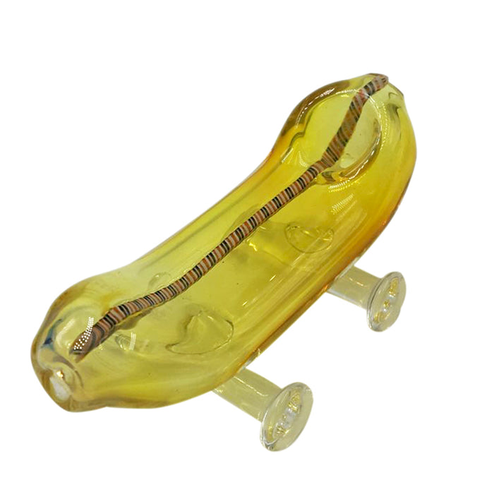 Yellow Banana Car Glass Hand Pipe Good Quality 145#