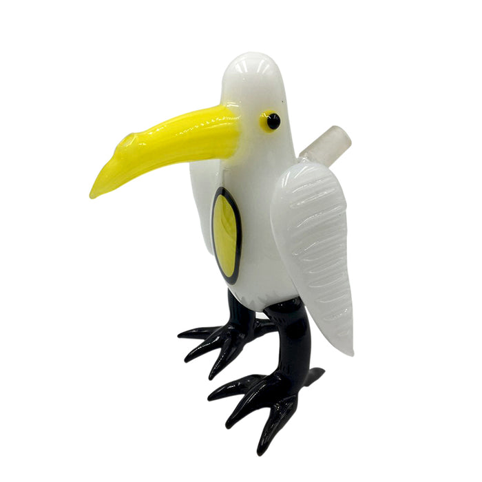 Albatross Seagulls Bird Single Glass Hand Pipe  147#