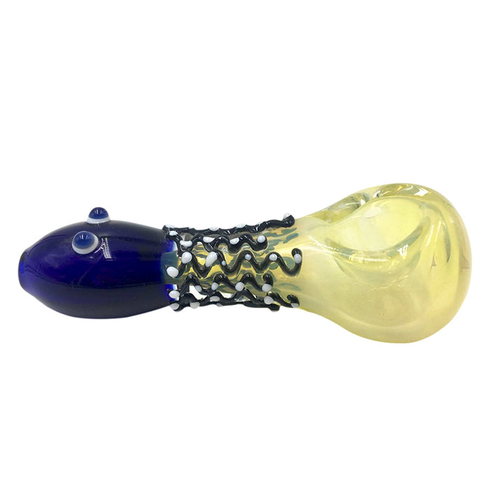 Octopus Nails Tentacle Pattern Spoon Glass Hand Pipe 157#