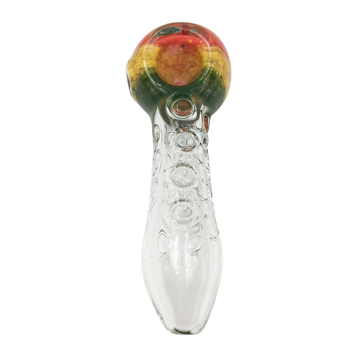 Rainbow Glass Spoon Hand Pipe