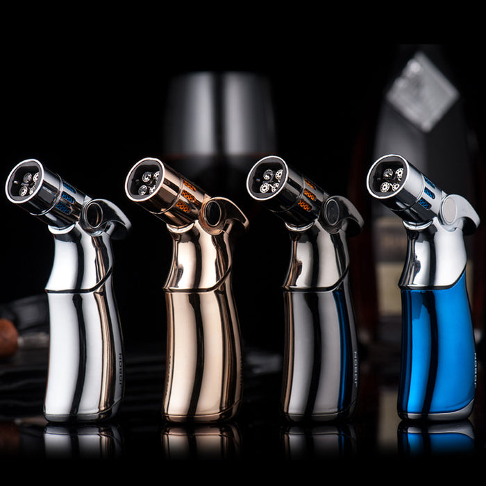Refillable Butane Quad 4 Flame Jet Lighter