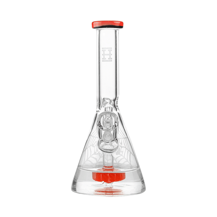 6" Spooky Glow-In-The-Dark Beaker Bong With Showerhead Percolator