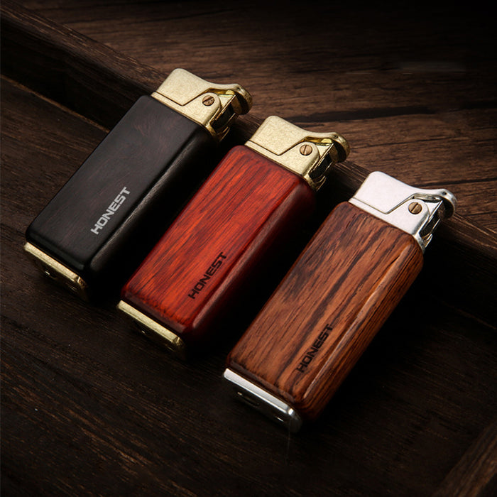 Sandalwood Kerosene Retro Press Ignition Lighter