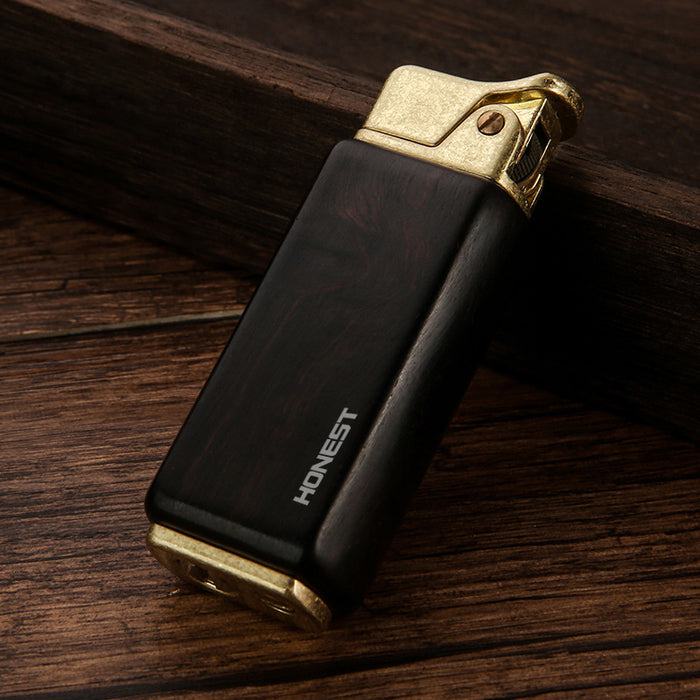 Sandalwood Kerosene Retro Press Ignition Lighter