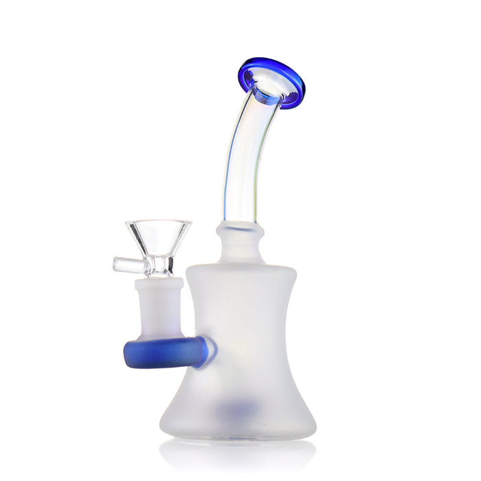 Science Glass Shower Head Mini Dab Rig Kit Series-Blue Gold