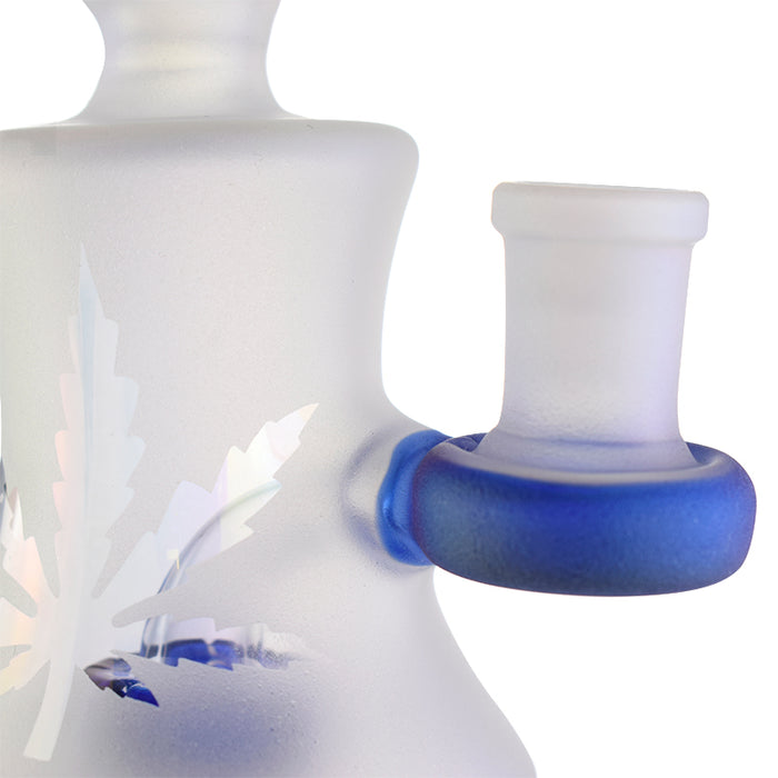 Science Glass Shower Head Mini Dab Rig Kit Series-Blue Gold