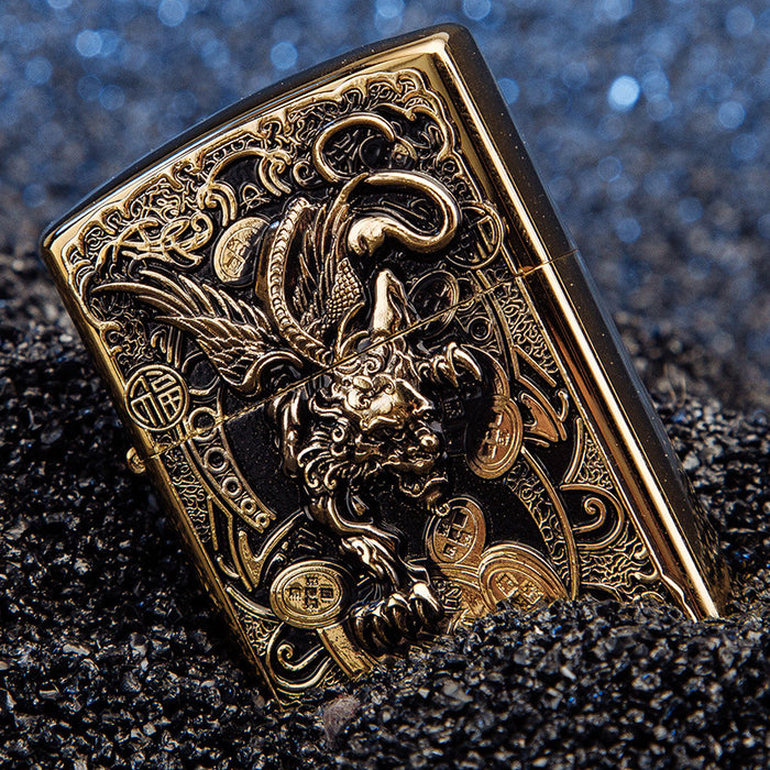 Siamese Pixiu Pure Copper Lighter