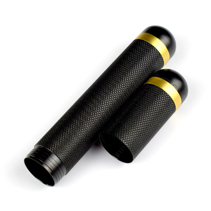 Single Tube Classic Aluminum Travel Case Storage Black