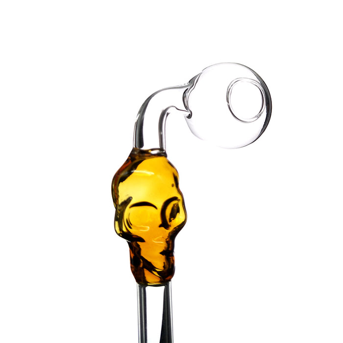 Skull Stem Handheld Glass Oil Pipe