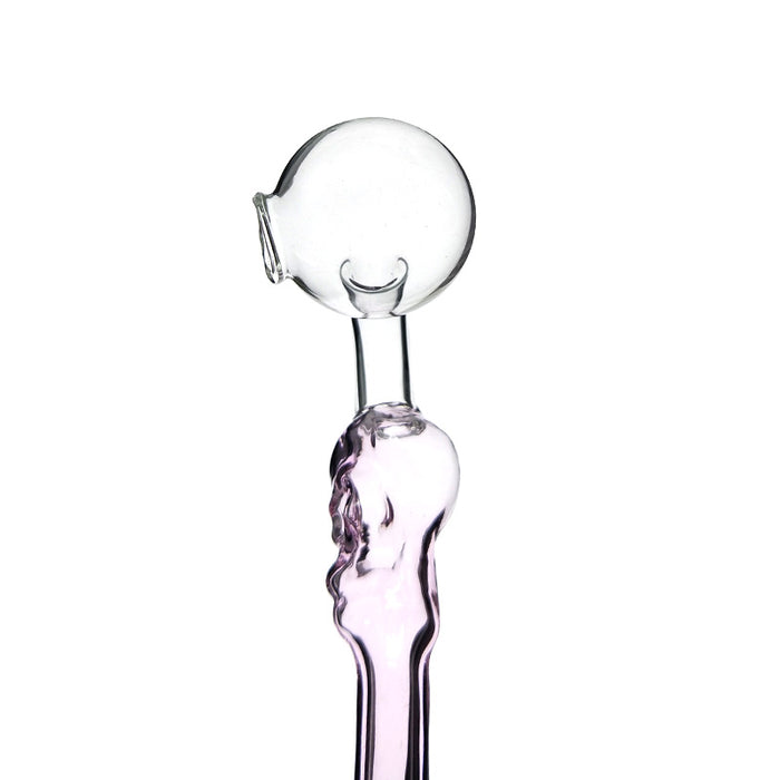 Skull Stem Handheld Glass Oil Pipe