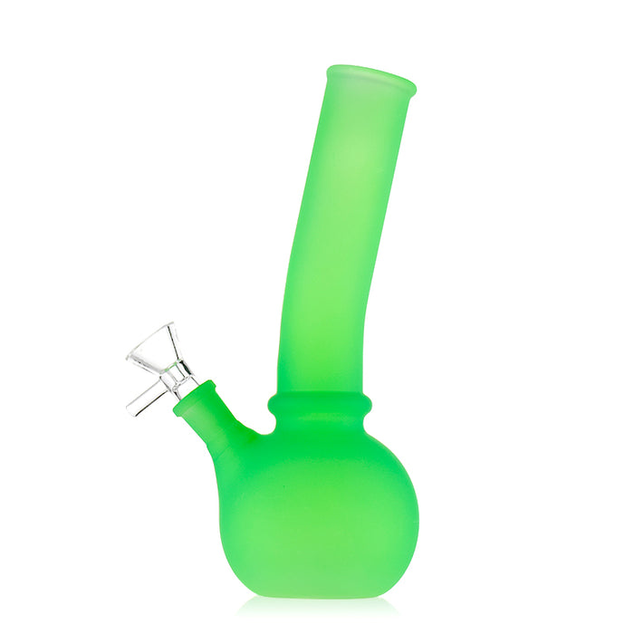 Smoker Bar Spray Series Round Base Beaker Bong - Green