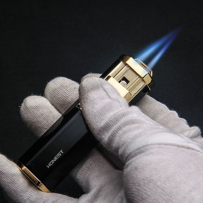 HONEST Double Straight-Through Metal Lighter