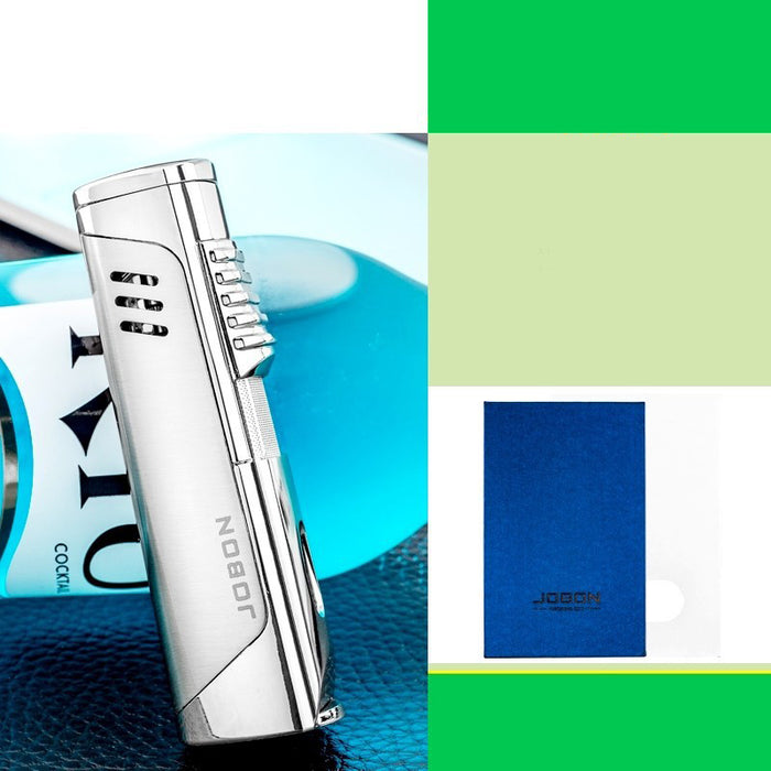 Straight-Through Lighter With Transparent Visible Gas Tank