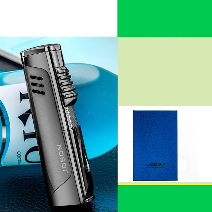 Straight-Through Lighter With Transparent Visible Gas Tank