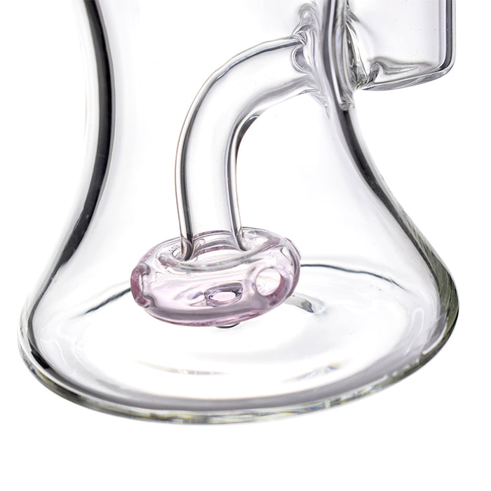The Glass Mini Dab Rig With Pink Circ & Lip