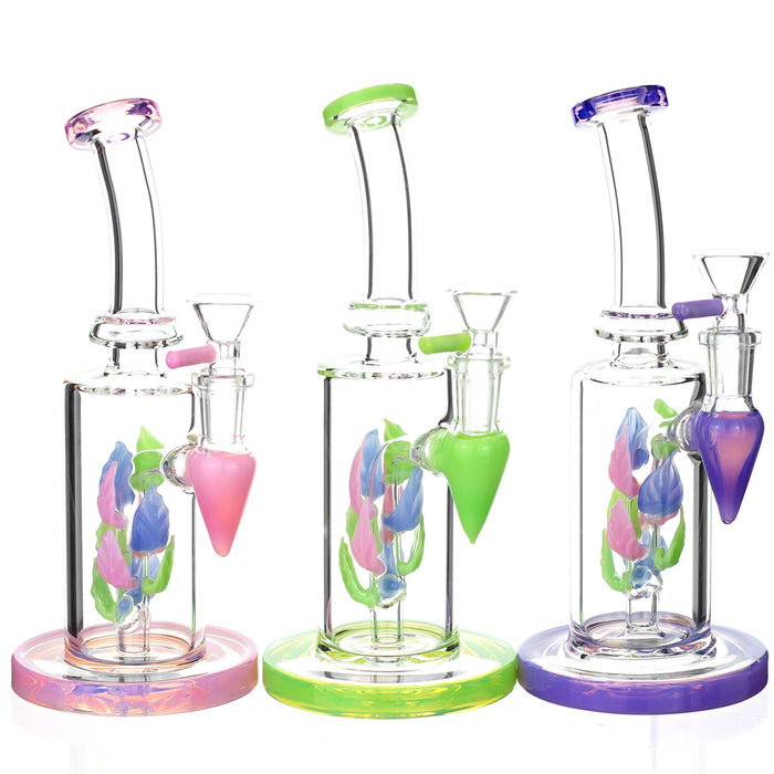 Multicolor Leaves Mini Bong