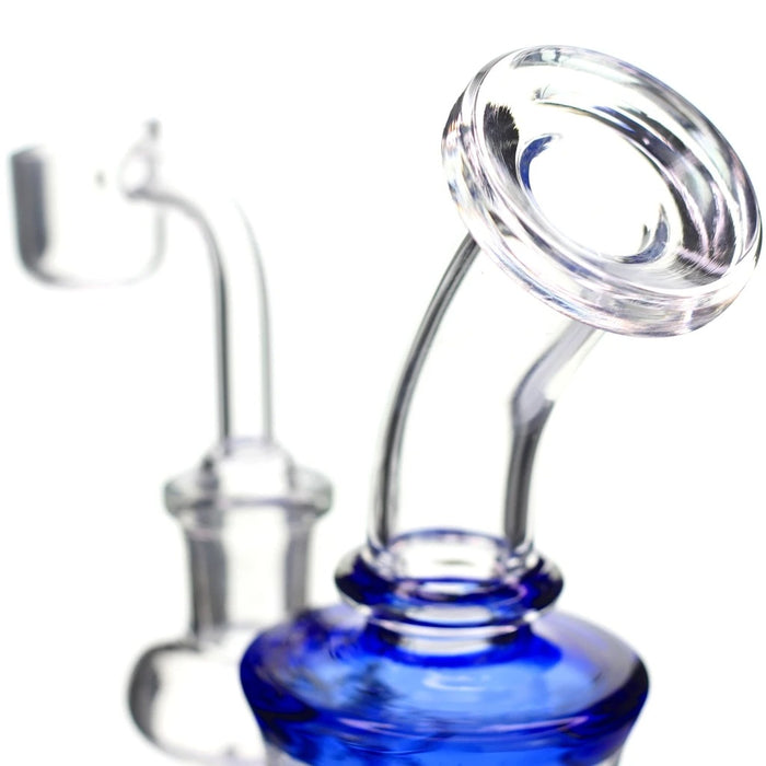 The Awesome Two Tone Mini Shower Glass Dab Rig Mini Bong With Shower Head Percolator