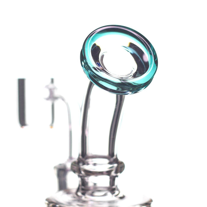 The Gorgeous Lip Wrap Glass Mini Pulse Dab Rig With 14mm Female Banger Hanger And Includes 14mm Premium Quartz Banger