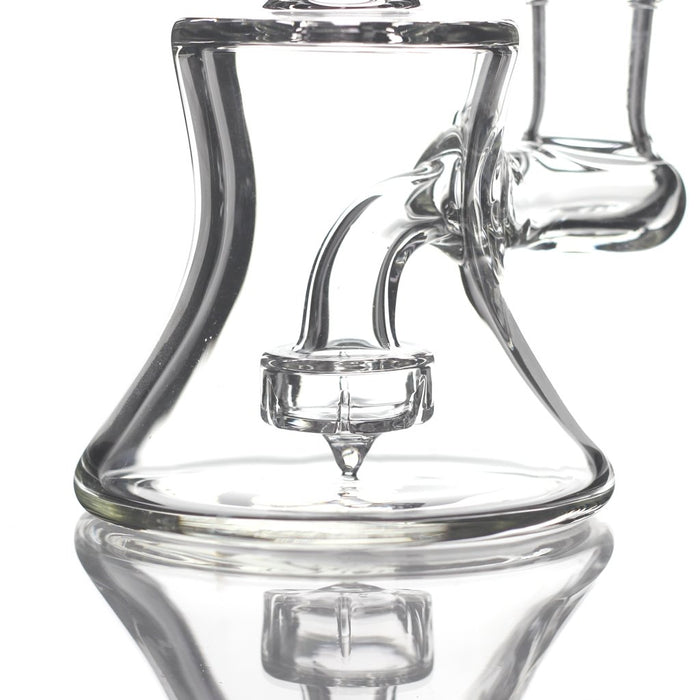 The Gorgeous Lip Wrap Glass Mini Pulse Dab Rig With 14mm Female Banger Hanger And Includes 14mm Premium Quartz Banger