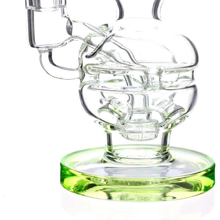 The Premium Quality Mini Swiss Fab Egg Glass Water Bong With Multi Slit Showerhead Perc And thick Ass Base