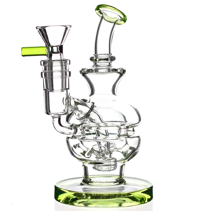 The Premium Quality Mini Swiss Fab Egg Glass Water Bong With Multi Slit Showerhead Perc And thick Ass Base
